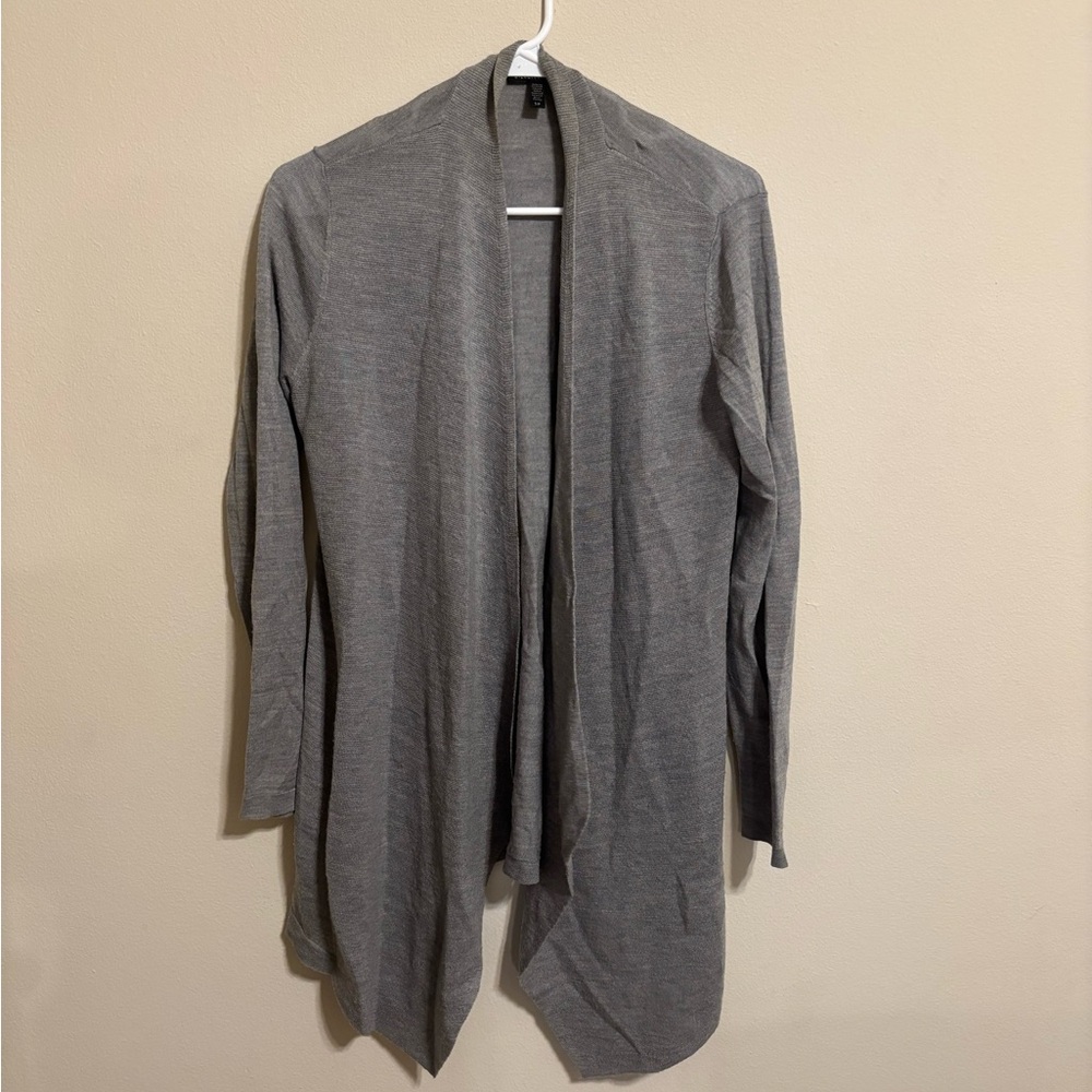 Eileen Fisher gray cardigan